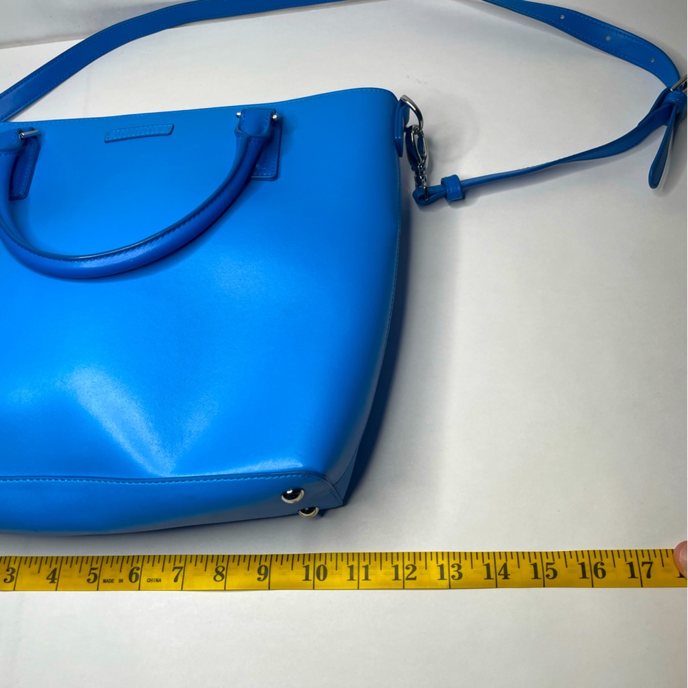 Vera Bradley Coastal Blue Leather Composition Satchel Crossbody & Shoulder Bag - Picture 14 of 14